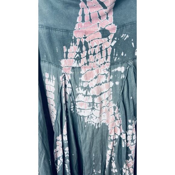 Cute Options Sz L Tie Dyed Maxi Skirt Boho Retro 80's Pull On Comfy Flowy - Picture 2 of 9